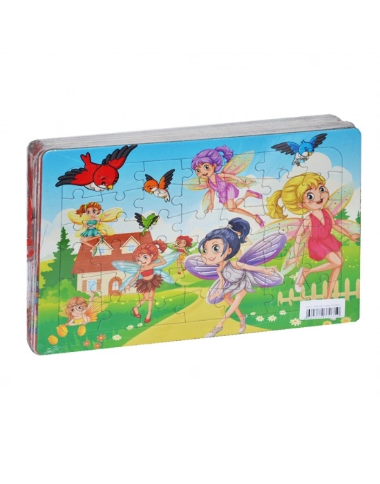 ®  LC073 Laço, Orta Boy Frame Boyamalı Puzzle 9 Model