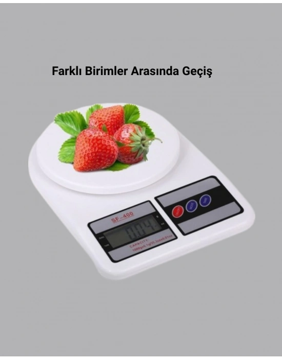 ® LCD Ekranlı Hassas Dijital Mutfak Terazisi – 5kg Kapasite, 1g Hassasiyet