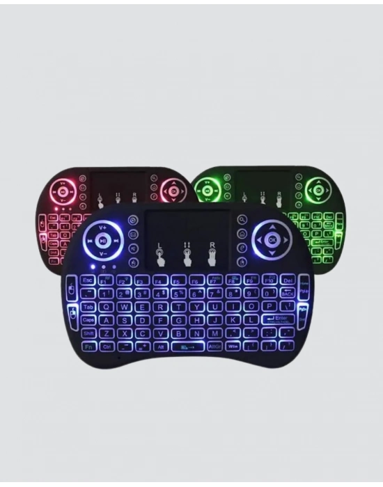 ® LED Işıklı Q Klavye – Touchpad, Numerik Tuş Takımı ve Multimedya Kısayolları