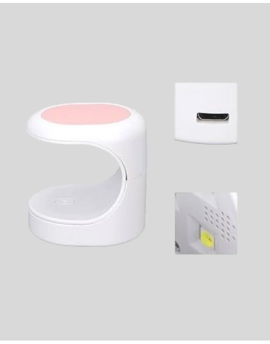 ® LED Mini Oje Kurutucu Taşınabilir Hızlı Kuruma Cihazı 3 LED Işıklı