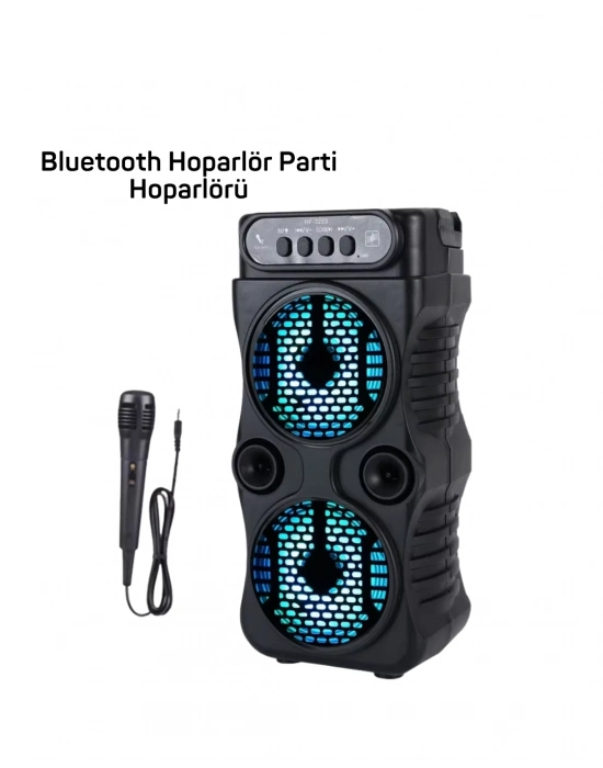 ® LED Parti Işıklı Bluetooth Hoparlör