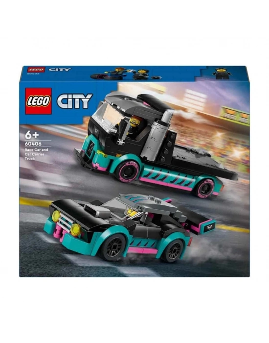 ® Yarış Arabası ve Araba Taşıyıcı Kamyon 60406