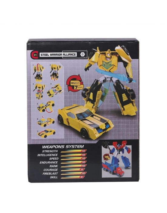 ® LJ1651 Metal Gövdeli Dönüşebilen Robot -Gepettoys