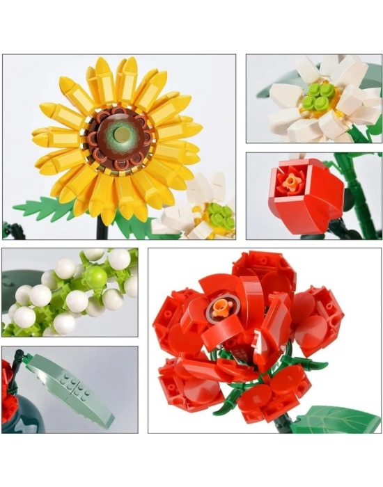 ®  LZ1659 LOZ Çiçek Blokları 568 Parça -Vagon life