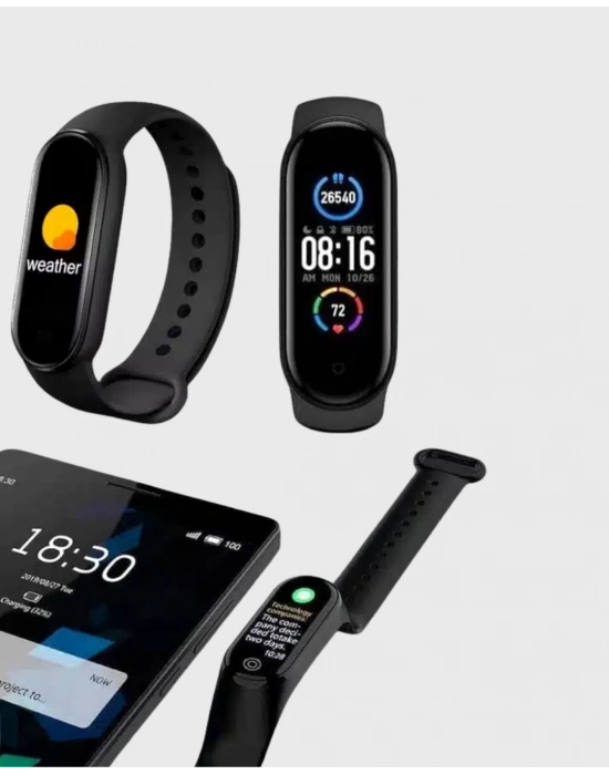 ® M6 Akıllı Bileklik ve Bluetooth Spor Kulaklık 2’li Set