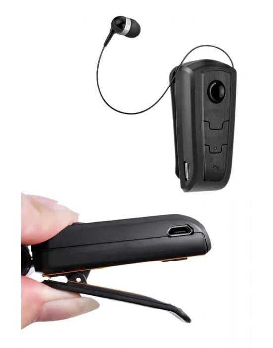 ® Makaralı Bluetooth Kulakiçi Yaka Kulaklığı Kablosuz Kulaklık