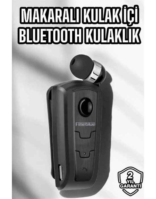 ® Makaralı Bluetooth Kulaklık Kulak İçi Android iOS Uyumlu Titreşimli