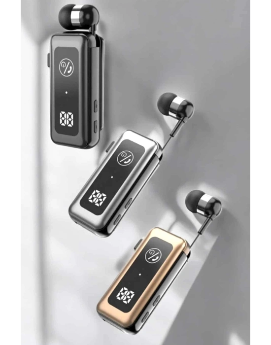 ® Makaralı Bluetooth Kulaklık Kulak İçi Dijital Göstergeli Yüksek Ses Kaliteli