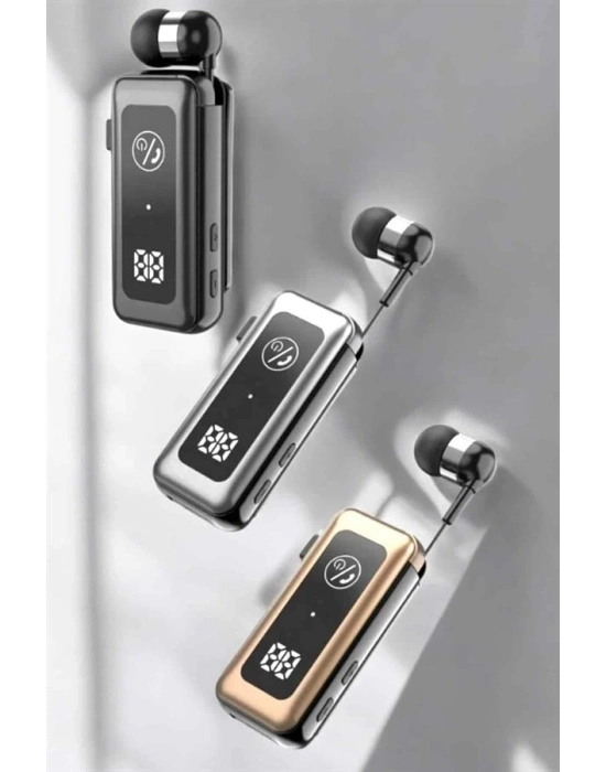 ® Makaralı Bluetooth Kulaklık Kulak İçi Dijital Göstergeli Yüksek Ses Kaliteli