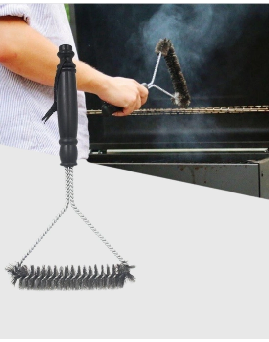 ® Mangal Izgara Temizleme Fırçası Pas Tutmaz Çelik Telli