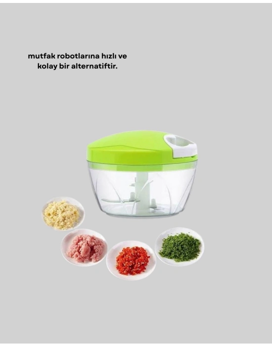 ® Manuel Mutfak Doğrayıcısı Kolay Temizlenebilir
