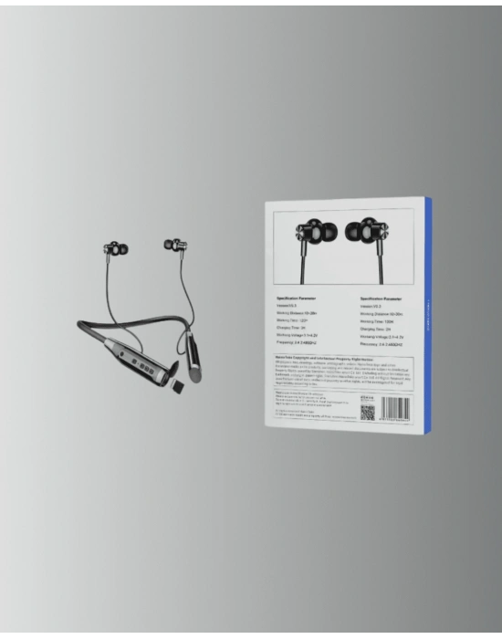 ® Manyetik Başlıklı Bluetooth Kulaklık – 120 Saat Şarjlı, Konforlu Tasarım