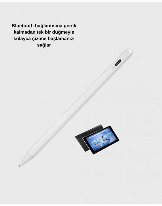 ® Manyetik Dokunmatik Kalem – Bluetooth Gerektirmeyen, Type-C Şarjlı, iPad ve Android Uyumlu Hassas Stylus