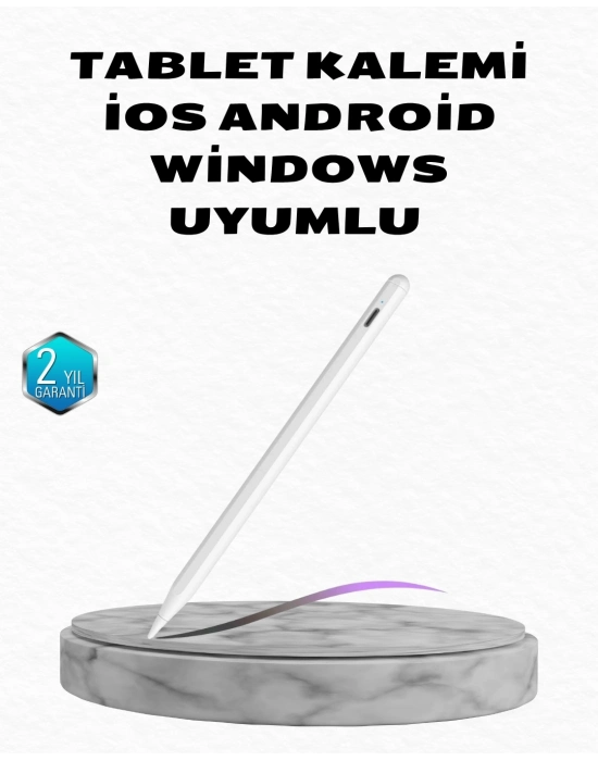 ® Manyetik Dokunmatik Kalem – Bluetooth Gerektirmeyen, Type-C Şarjlı, iPad ve Android Uyumlu Hassas Stylus