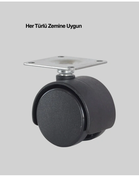 ® Masa ve Sehpa İçin 6 cm Kilitsiz Ayak Tekli