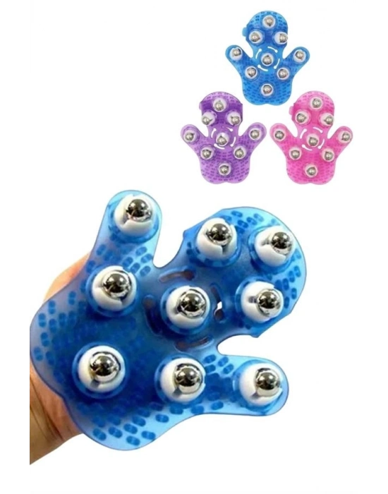 ® Masaj Aleti El Şeklinde Omuz Bacak Bilyeli Masaj Eldiveni El Şekilli