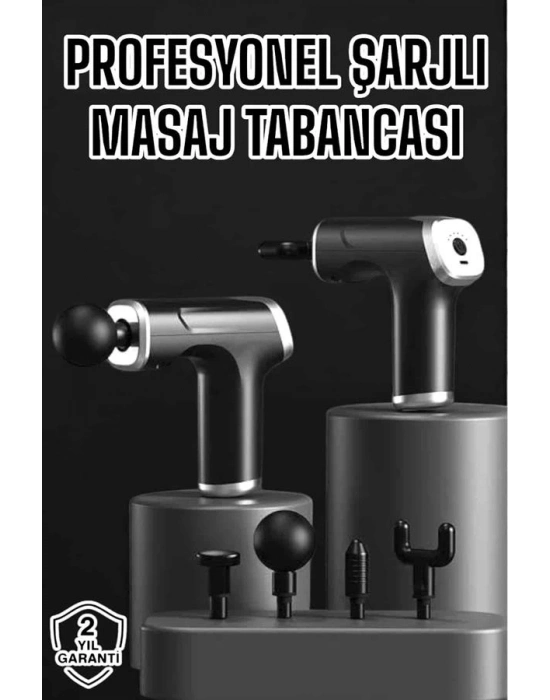 ® Masaj Aleti Masaj Tabancası Darbeli Şarjlı Kas Ve Vücut Ağrıları İçin