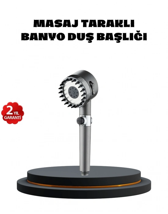® Masaj Uçlu Yüksek Basınçlı Duş Başlığı Spa Etkili