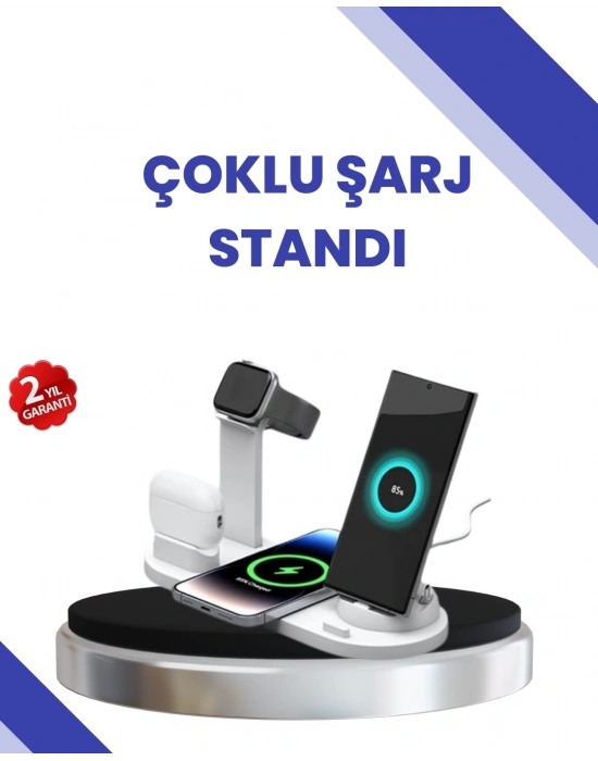 ® Masaüstü Düzenleyici 4’ü 1 Arada Kablosuz Şarj Aksesuarı