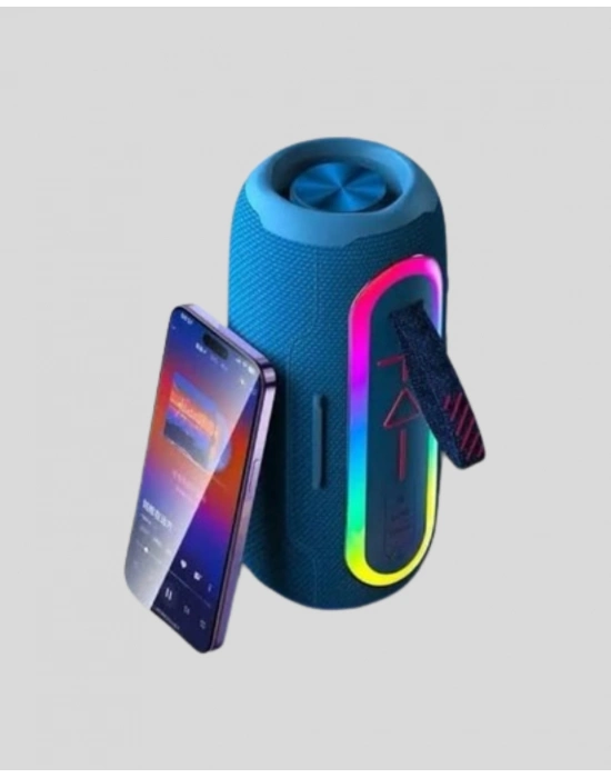 ® Mavi Taşınabilir Bluetooth Hoparlör Kompakt Tasarım ve Güçlü Ses