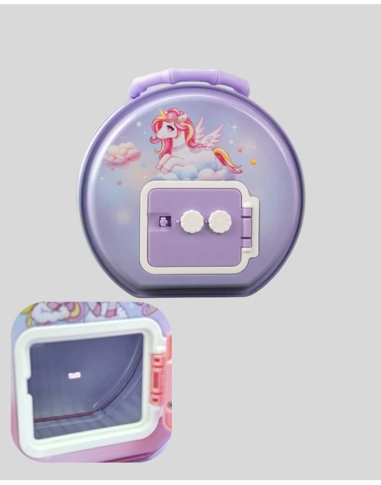 ® Metal Çocuk Para Kasası Ayarlanabilir Şifreli Kilitli