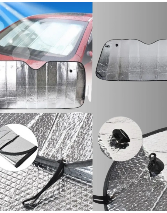® Metalize Reflektör Yüzeyli UV Koruyucu Araç Güneşliği – Serin ve Güvenli Sürüşler İçin