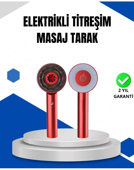 ® Mikro Akım Teknolojili Elektrikli Saç Masaj Fırçası Yağ Uygulamalı