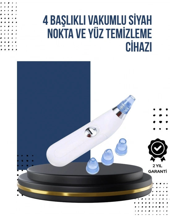 ® Mikro Kristal Başlıklı Siyah Nokta Temizleme Cihazı – Vakum Gücüyle Gözenek Sıkılaştırıcı