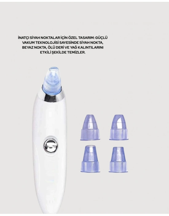 ® Mikro Kristal Başlıklı Siyah Nokta Temizleme Cihazı – Vakum Gücüyle Gözenek Sıkılaştırıcı