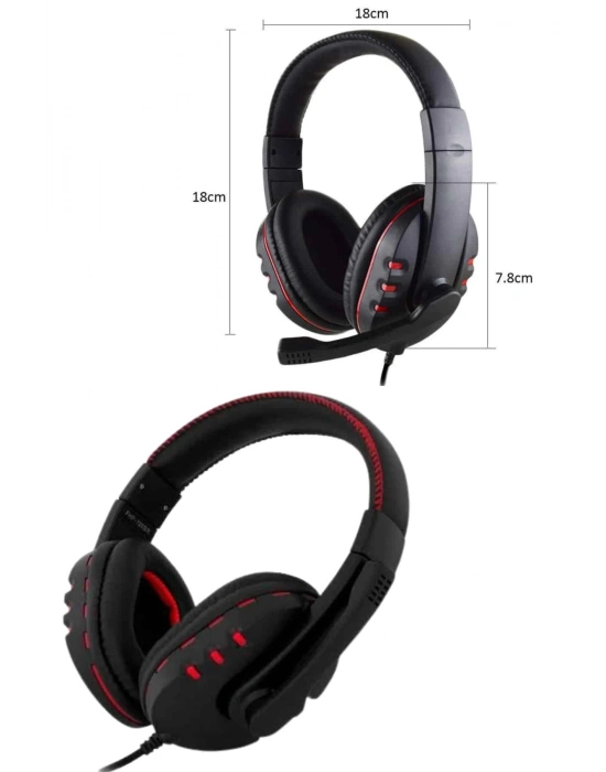 ® Mikrofonlu Gamer Kulaklık Oyuncu Kulaklığı Yüksek Ses Kaliteli Stereo Yumuşak Yastıklar