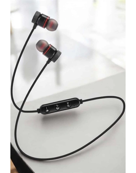 ® Mikrofonlu Kablosuz Sport Kulak İçi Mıknatıslı Kulaklık