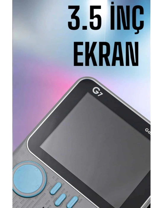 ® Mini Atari El Atarisi 3.5 inç Ekran Çift Konsol 666 Adet Retro Oyun Gameboy El Atarisi