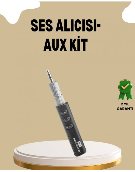 ® Mini Bluetooth Ses Adaptörü – Hoparlör, Araç Radyosu ve Kulaklık İçin