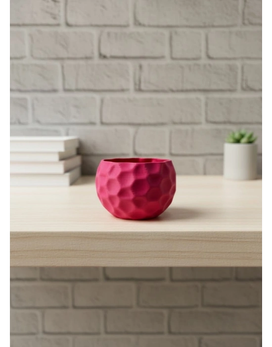 ® Mini Mor Dekoratif Saksı 5 cm Modern Masaüstü Bitki Saksısı