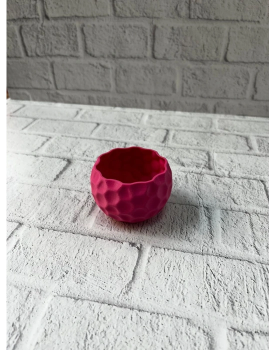 ® Mini Mor Dekoratif Saksı 5 cm Modern Masaüstü Bitki Saksısı