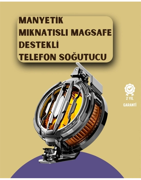 ® Mobil Oyunlar İçin Serinletici Telefon Fanı | Sessiz Çalışma | Geniş Kıskaçlı Tasarım