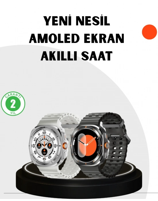® Modern Akıllı Saat Kablosuz Şarj Sosyal Medya Bildirimli