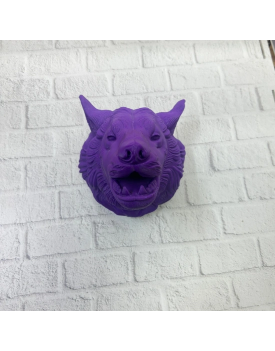 ® Mor Kurt Figürü Duvar Aksesuarı