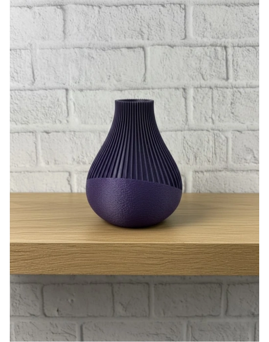 ® MOR VAZO ÇİZGİLİ