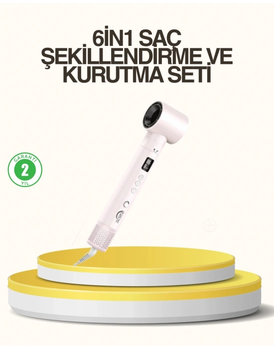 ® Motorlu LCD Ekranlı Saç Şekillendirme Seti