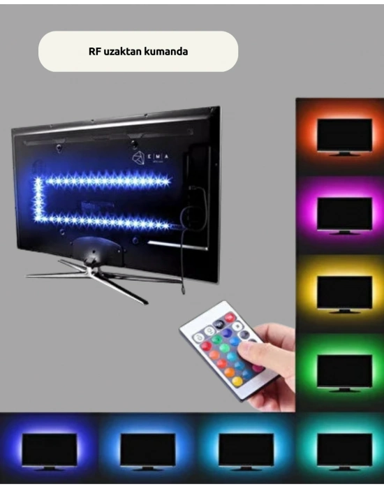 Müzikle Senkronize LED Şerit TV Aydınlatma