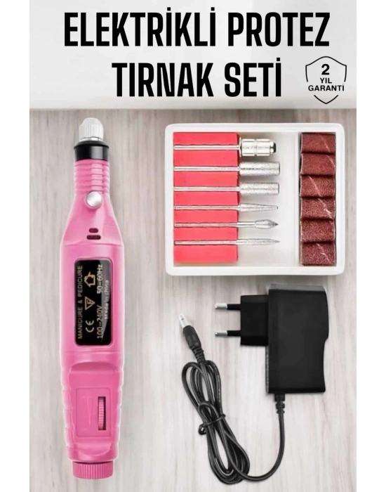 ® Nasır Temizleyici Manikür Pedikür Seti Elektrikli USB Girişli