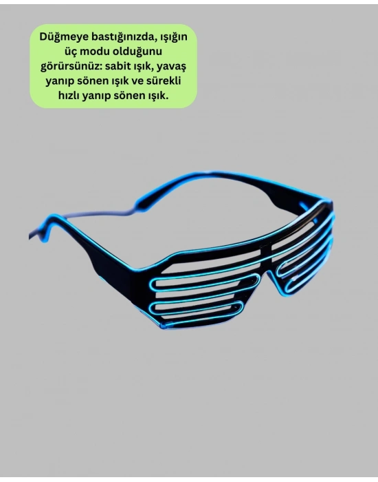 NEON GÖZLÜK MAVİ