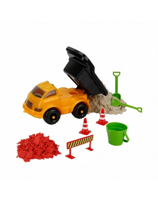 ® Neşeli Şantiye Oyun Kumu Seti 500 g 14 Parça