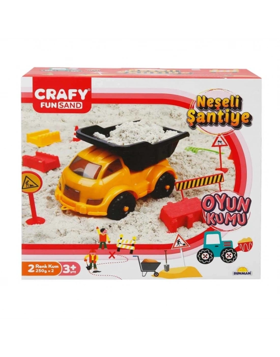 ® Neşeli Şantiye Oyun Kumu Seti 500 g 14 Parça