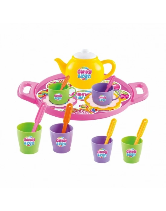 ® 01593 CANDY TEPSİLİ ÇAY SET