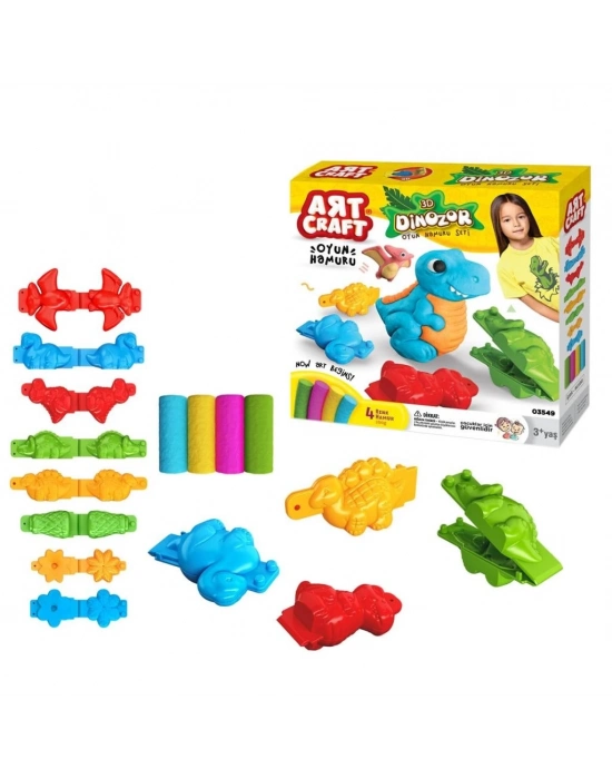 ® 03549 3D DİNAZOR HAMUR SET 200GR