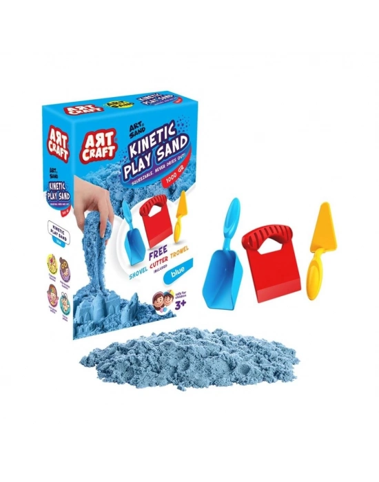 ® 03691 AKSESUARLI MAVİ KİNETİK OYUN KUMU 1000 GR