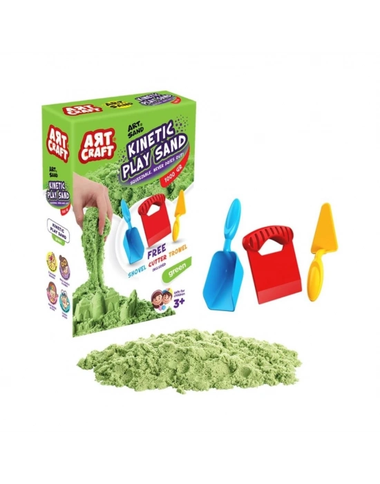 ® 03692 AKSESUARLI YEŞİL KİNETİK OYUN KUMU 1000 GR