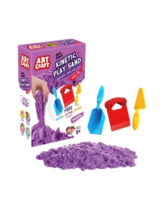 ® 03694 AKSESUARLI MOR KİNETİK OYUN KUMU 1000 GR